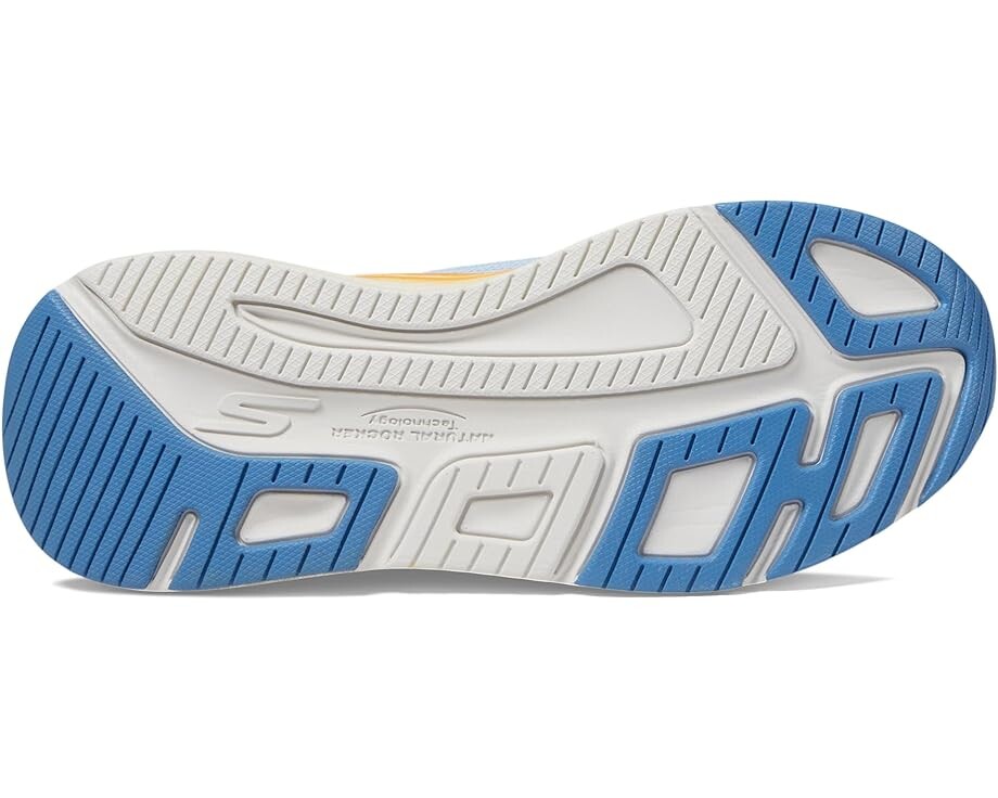 Кроссовки SKECHERS Max Cushioning Elite 2.0 Solace Hands Free Slip-Ins, цвет Blue/Orange — фото 3