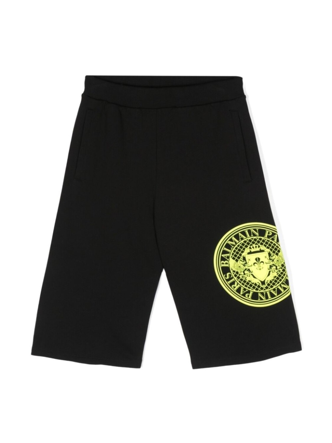 

Balmain Kids шорты с логотипом Coin, черный