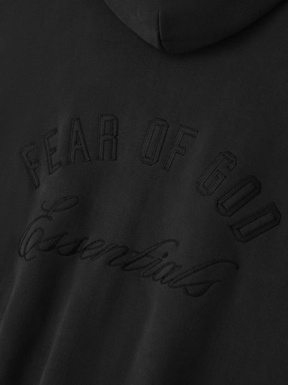 Классическое худи на молнии Fear Of God Essentials, черный — фото 3
