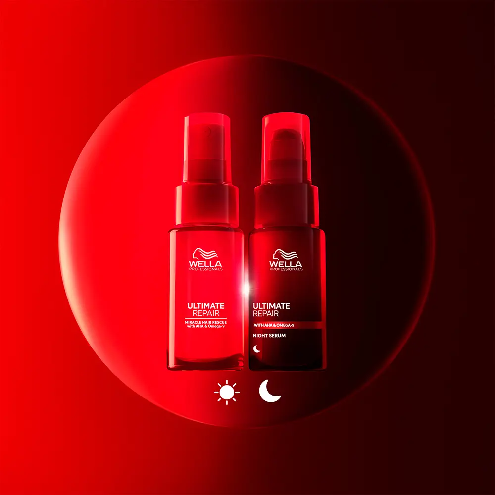 Сыворотка для волос Ultimate repair sérum de noche tratamiento ligero Wella Professionals, 95 мл. — фото 4