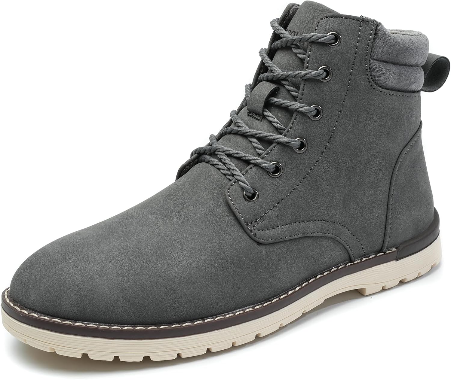 

Мужские классические повседневные ботинки Чукка с шнуровкой, дезертные ботинки до щиколотки для походов Gsohino, серый