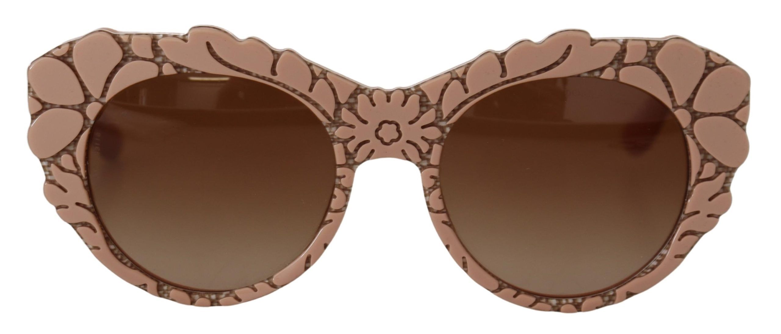 

Шикарные розовые женские солнцезащитные очки из ацетата Dolce & Gabbana