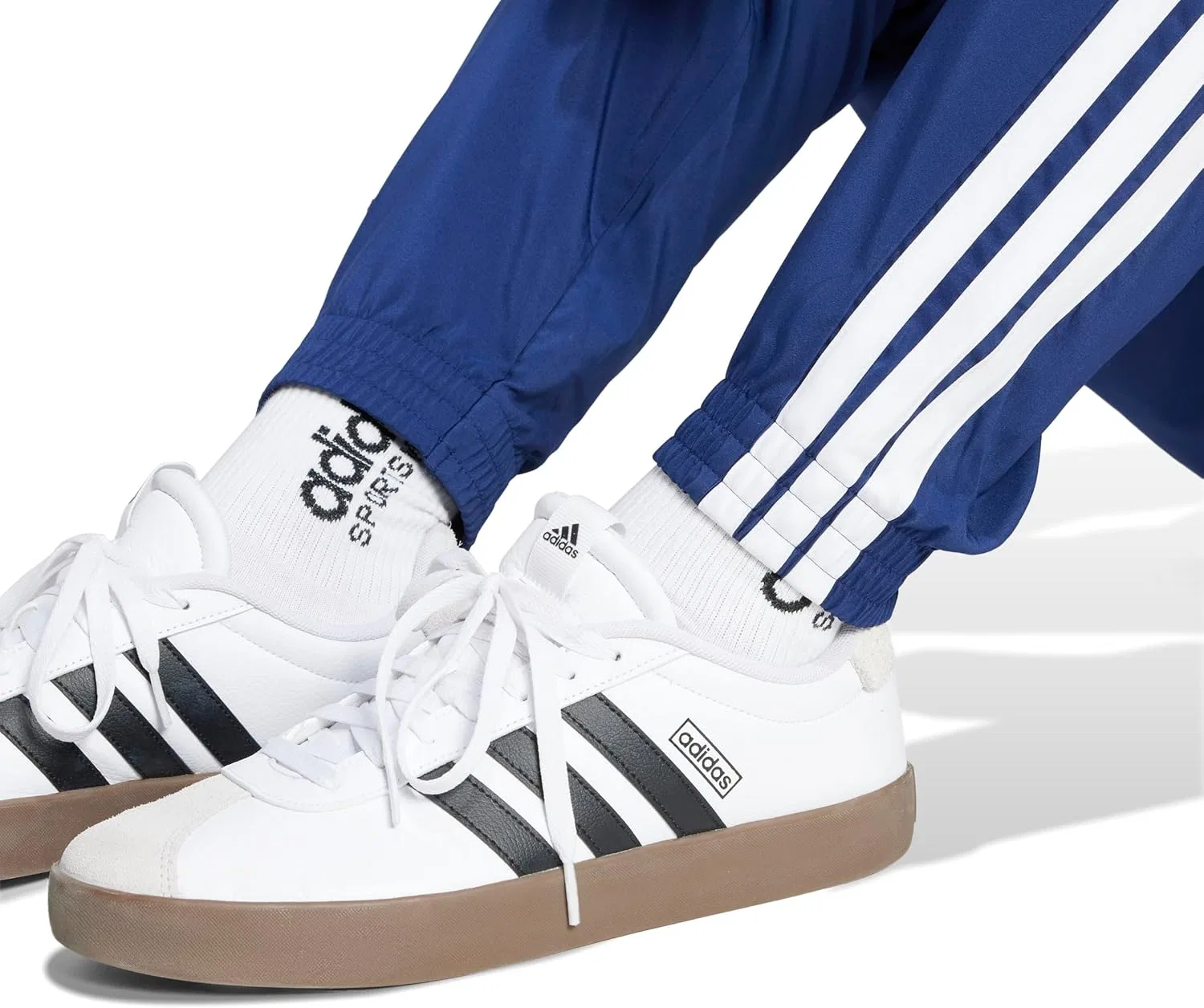 Мужские тканые брюки Adidas Essential с тремя полосками — фото 4