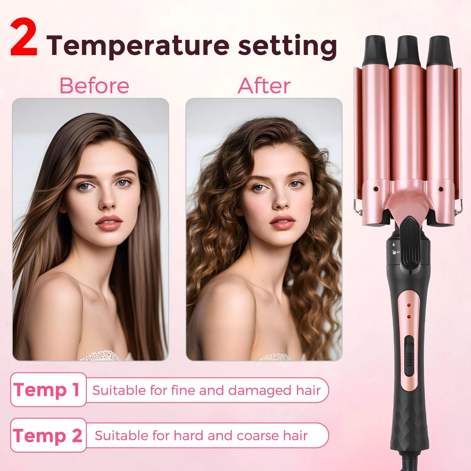 Набор щипцов для завивки 5 в 1 с керамическим покрытием Großcat — фото 3