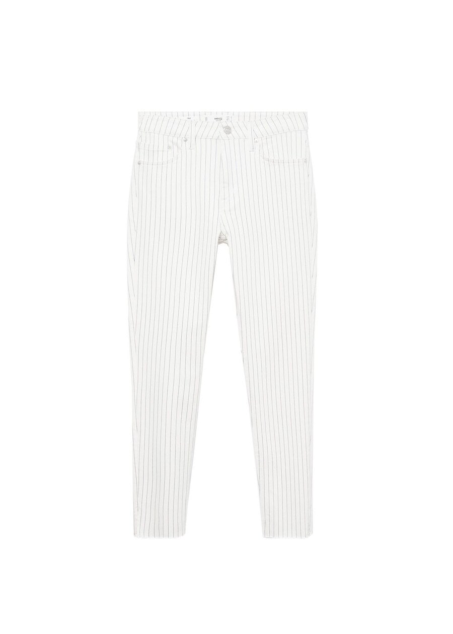 

Узкие джинсы MANGO Isa, цвет mottled white