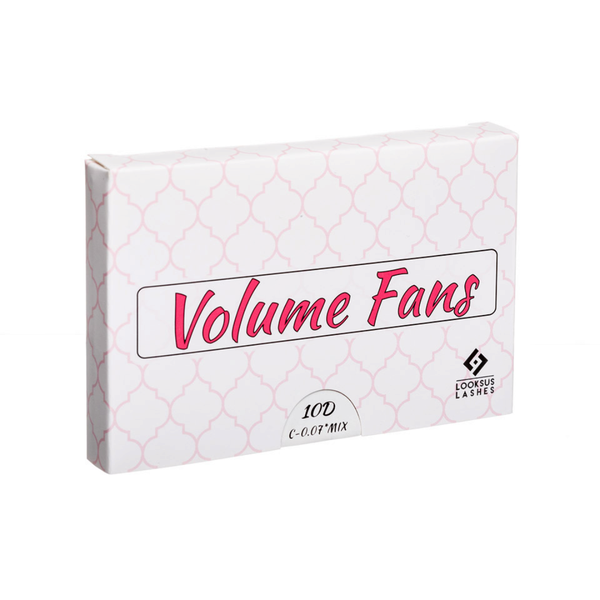 Готовые накладные ресницы, c-curl, 11 мм, 1 упаковка. Looksus Lashes Volume fans 6d — фото 4