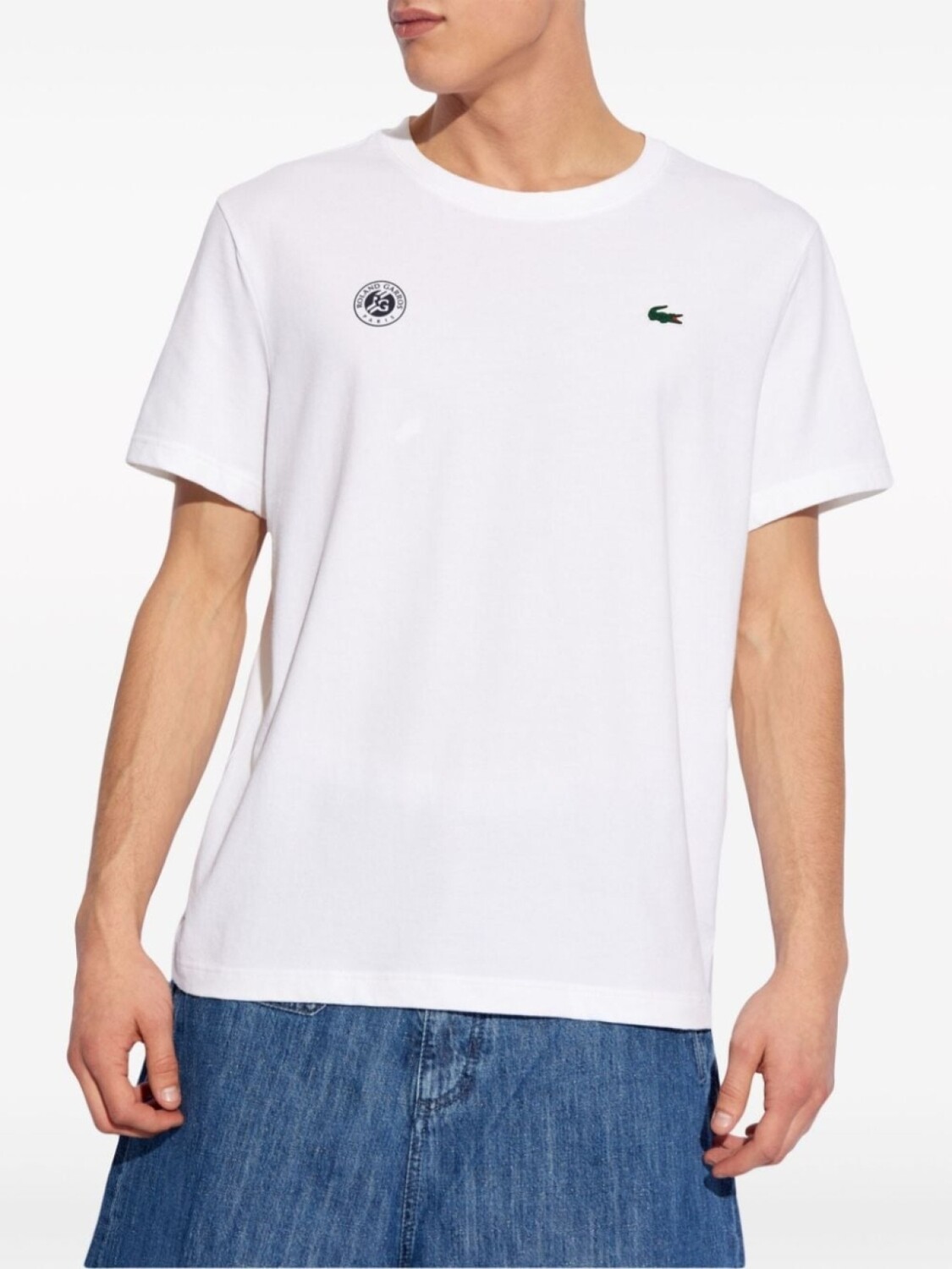 Lacoste футболка из коллаборации с Rolland Garros, белый — фото 3