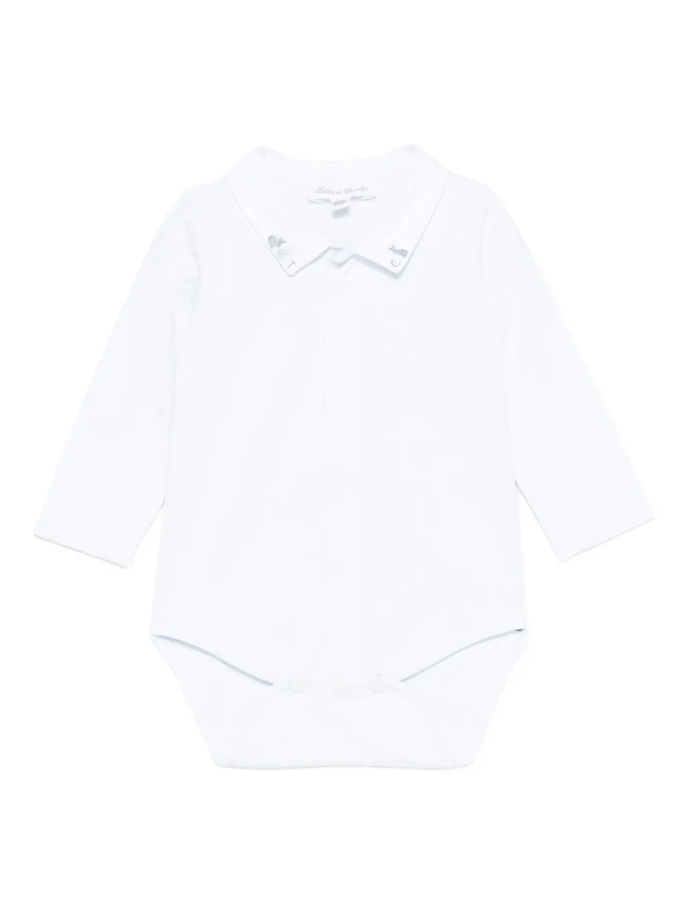 

Боди с вышитым воротником Tartine Et Chocolat, синий