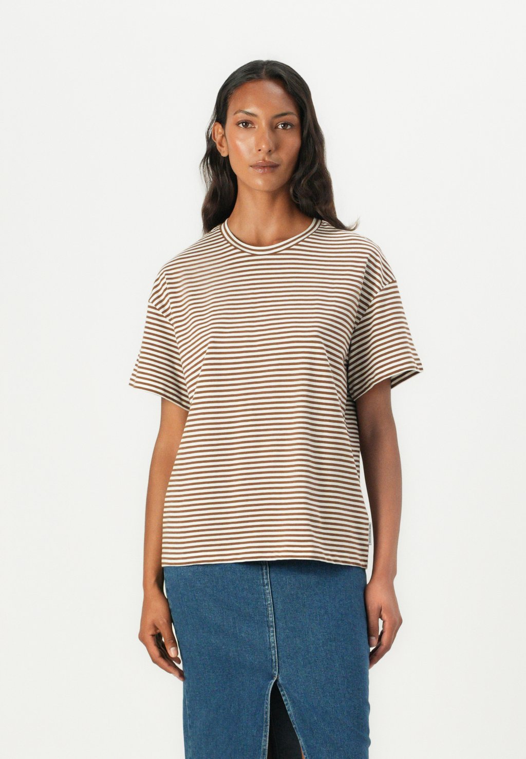 

Футболка с принтом SHORTSLEEVE YD STRIPE Marc O'Polo DENIM, светло-коричневый