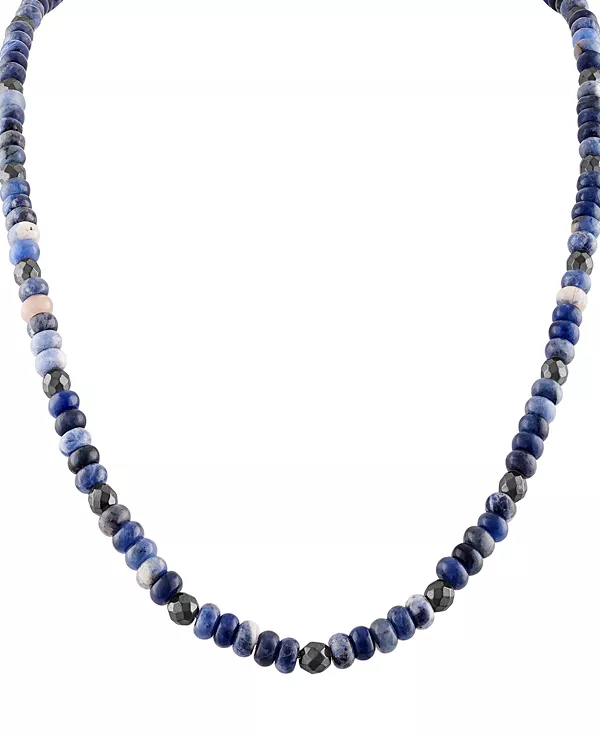 

Мужское ожерелье с бусинами в виде морской звезды, 22 дюйма, из стерлингового серебра Bulova, na