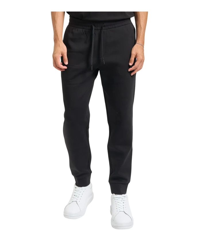 

Черные хлопковые спортивные штаны на шнуровке Armani Exchange, черный