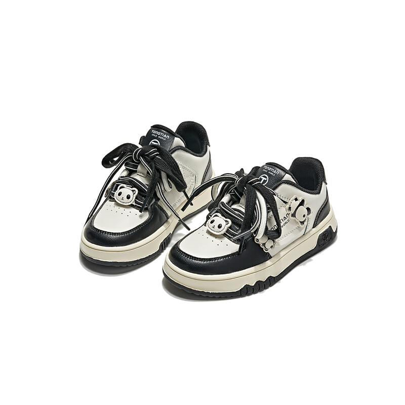 Кроссовки PSY Kids Skateboarding Shoes Kids Low-top, бежевый/черный — фото 2