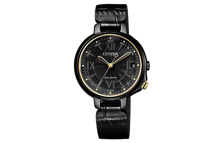 

CITIZEN Часы Ecology Drive Collection Light Powered Quartz Movement Genuine Leather Strap Watch Women's Watch Black Dial, Black Dial