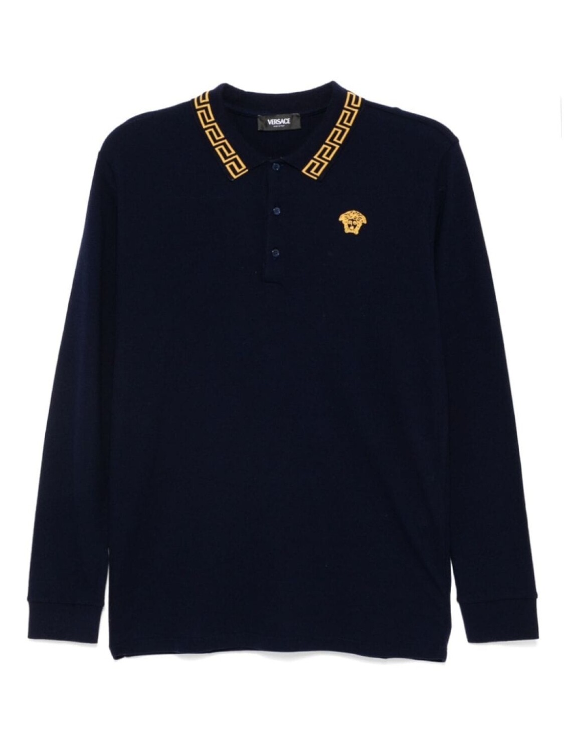 

Versace Kids рубашка поло с декором Medusa, синий