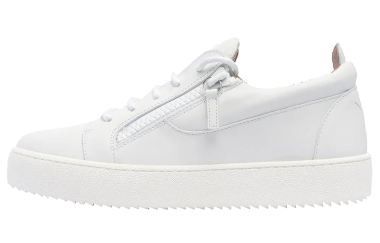 

Тональные кожаные кроссовки Frankie Giuseppe Zanotti, White