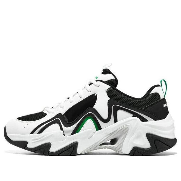 

Кроссовки stamina v3 'black white green' Skechers, белый