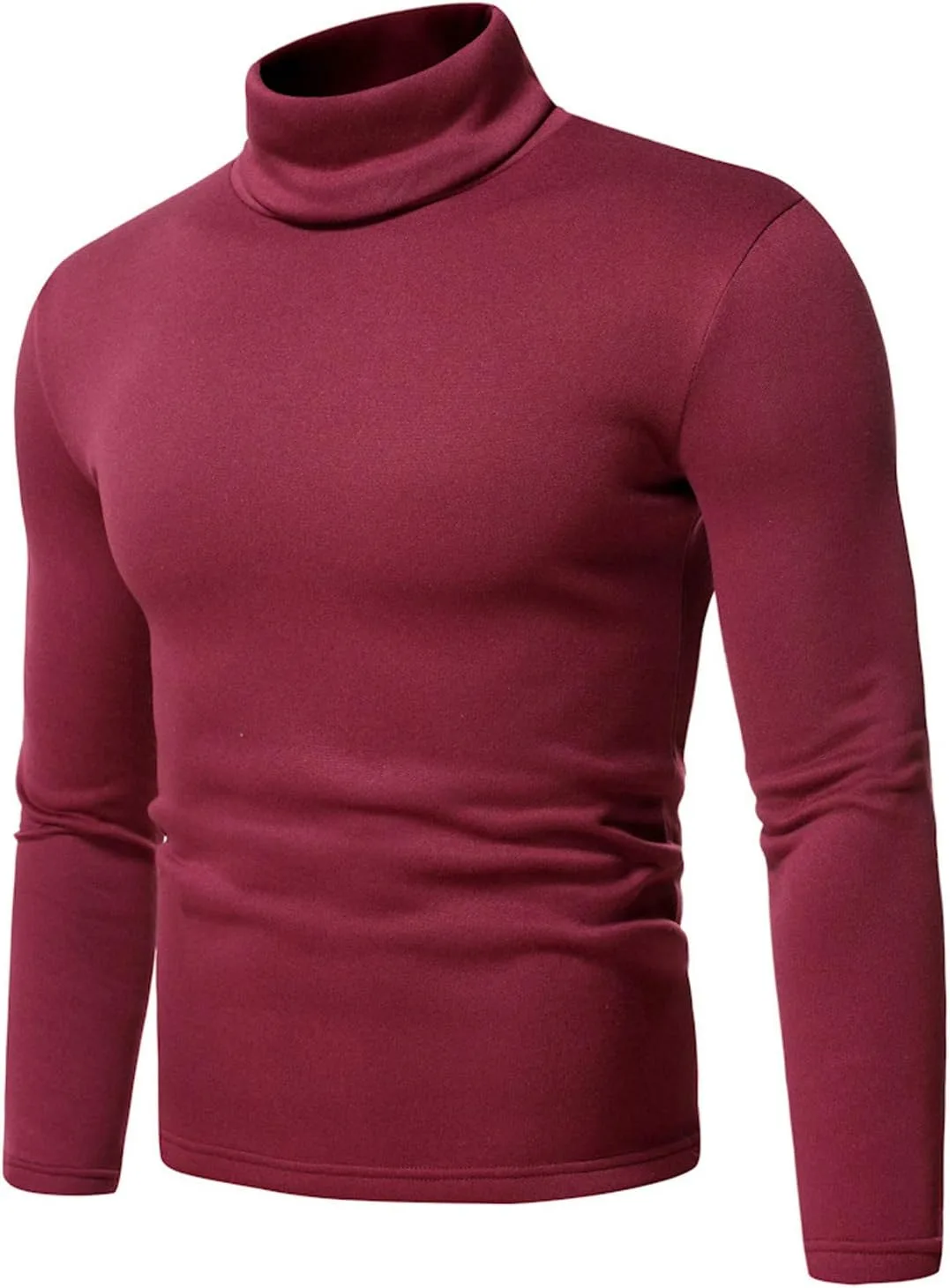 Мужской свитер водолазка Slim Fit с длинным рукавом — фото 2