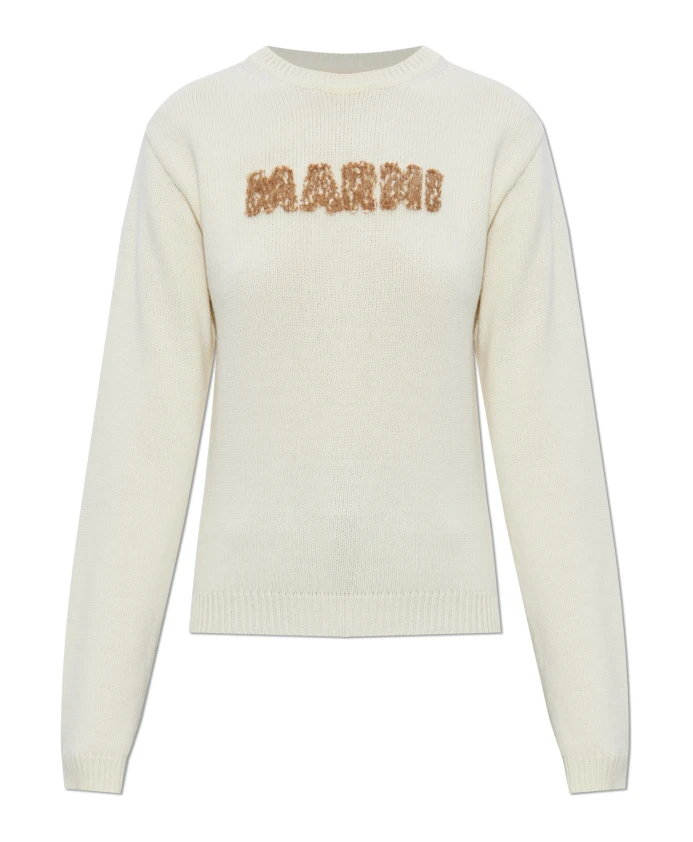 

Шерстяной свитер Marni, бежевый