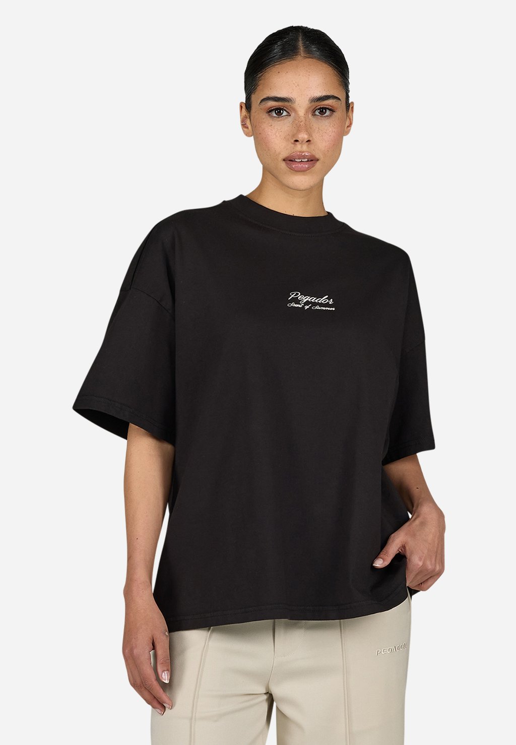 

Футболка с принтом TINCA HEAVY OVERSIZED TEE Pegador, черный