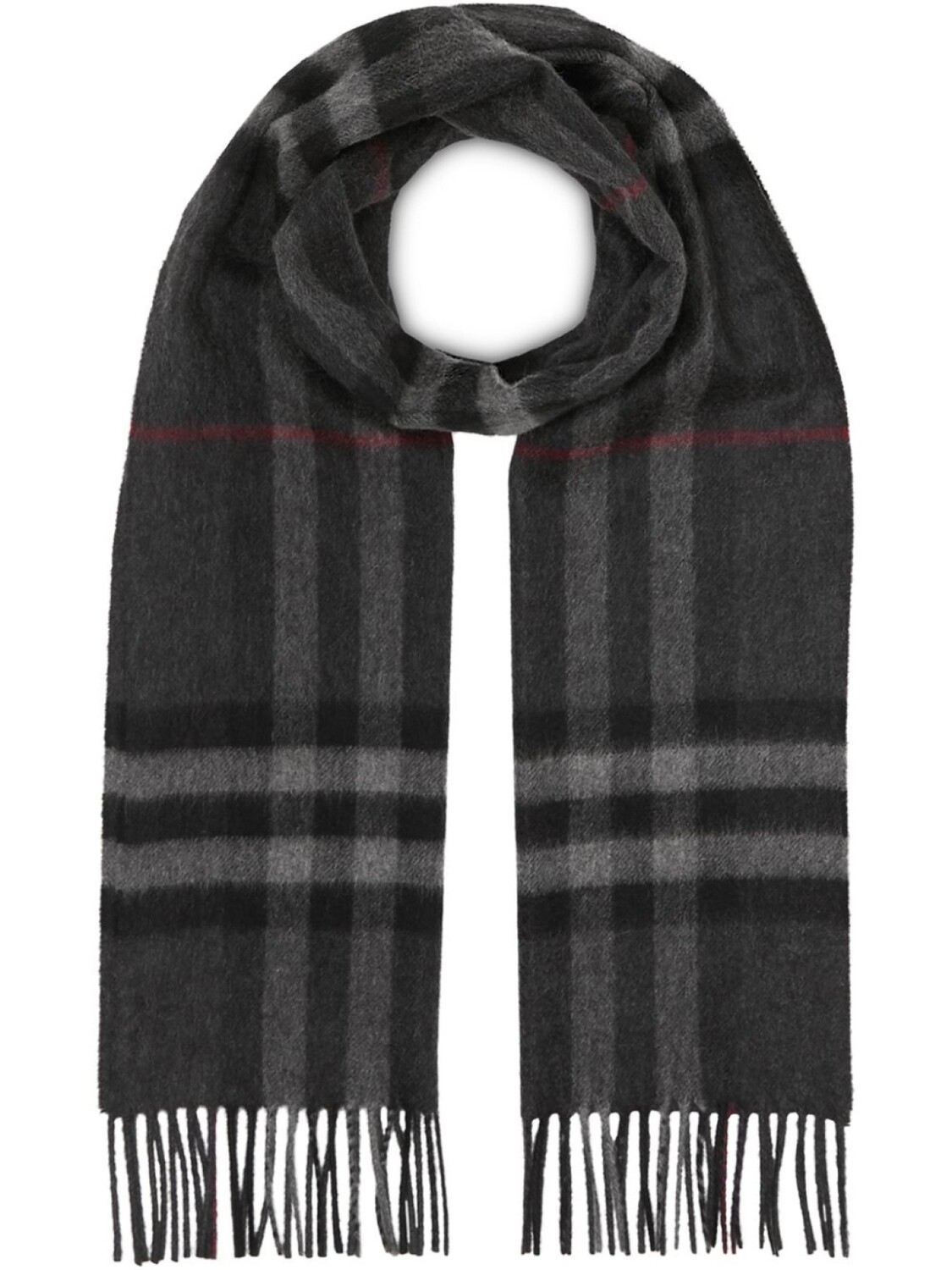 

Burberry кашемировый шарф в клетку, серый