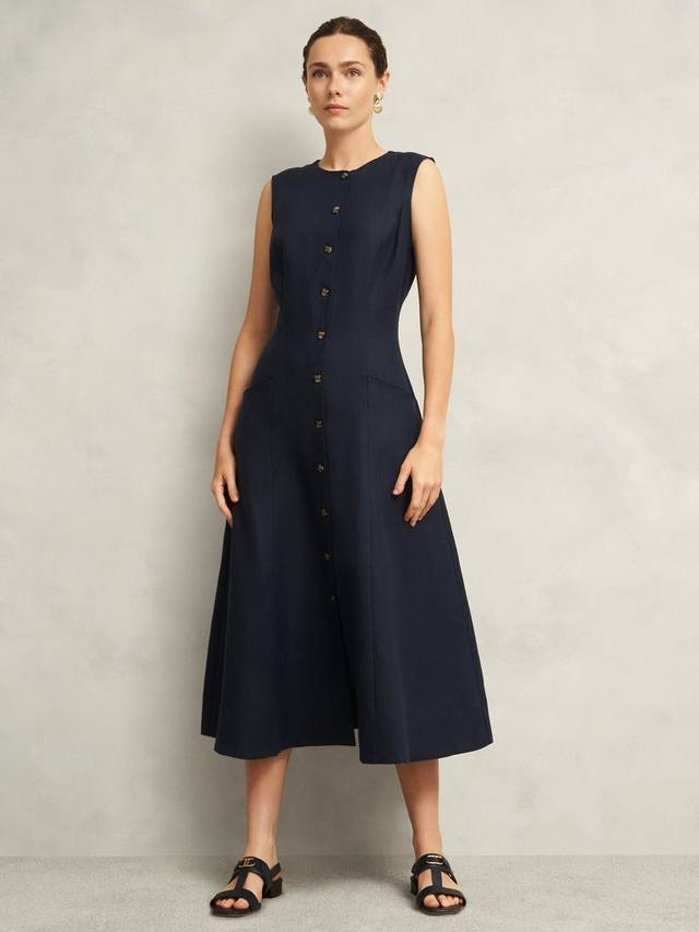 

Платье-рубашка Carmen Pure Linen Hobbs, True Navy