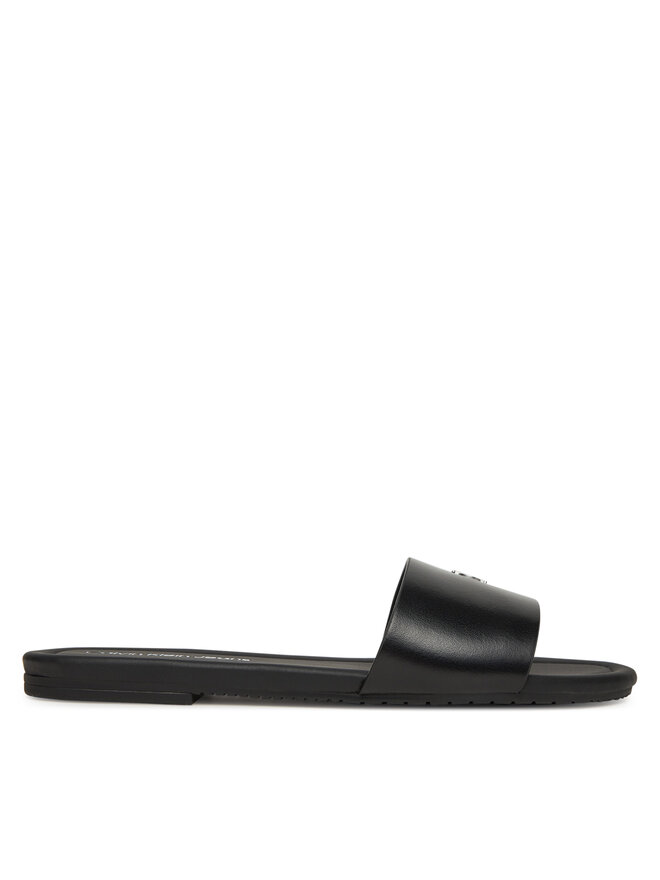 Мюли Flat Sandal Slide Mg YW0YW01697 Calvin Klein Jeans, черный