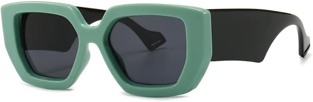 

Винтажные модные солнцезащитные очки для женщин и мужчин, роскошные дизайнерские солнцезащитные очки в крупной оправе для женщин, защита от УФ-излучения UV400 SZVVBKK, Green Black