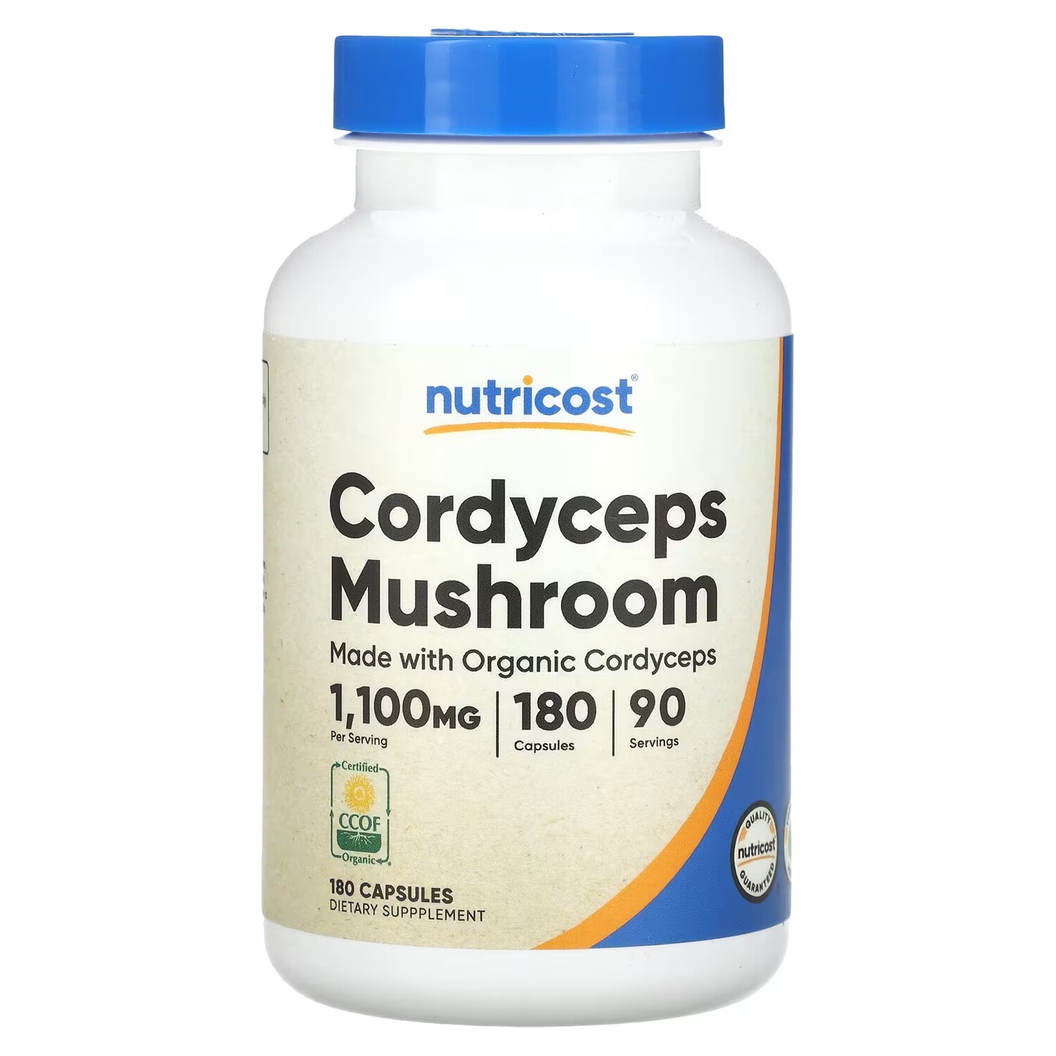 

Nutricost Кордицепс Гриб 1100 мг 180 капсул (550 мг на капсулу)