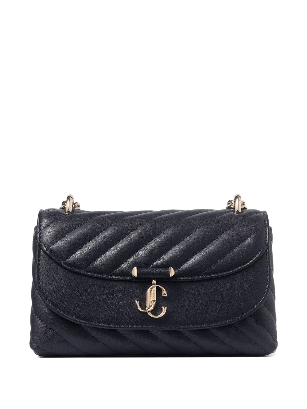 

Стеганая кросс-боди сумка Curve с логотипом-табличкой Jimmy Choo, синий