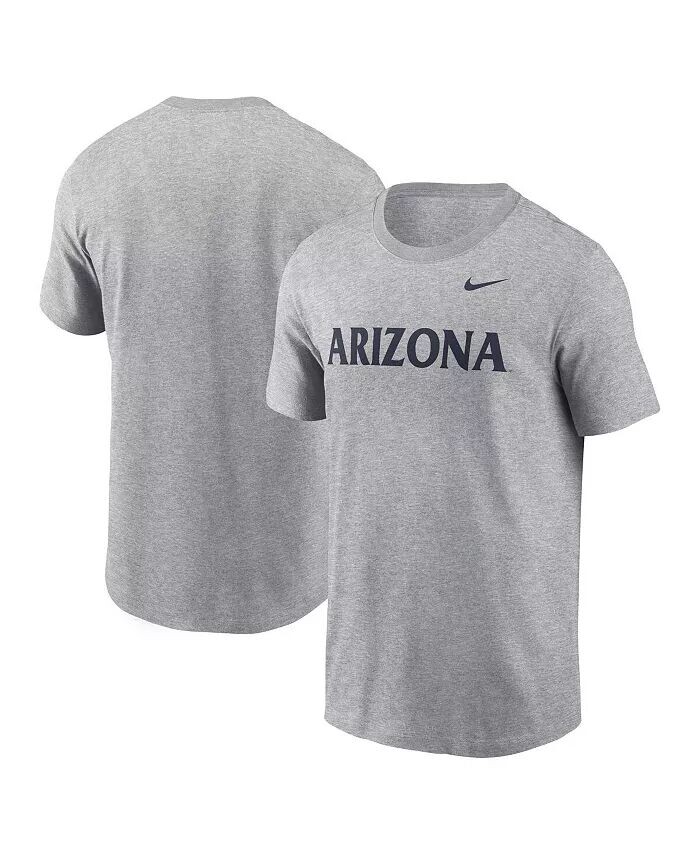 

Мужская футболка Heather Grey Arizona Wildcats Primetime Evergreen с надписью Nike, серый