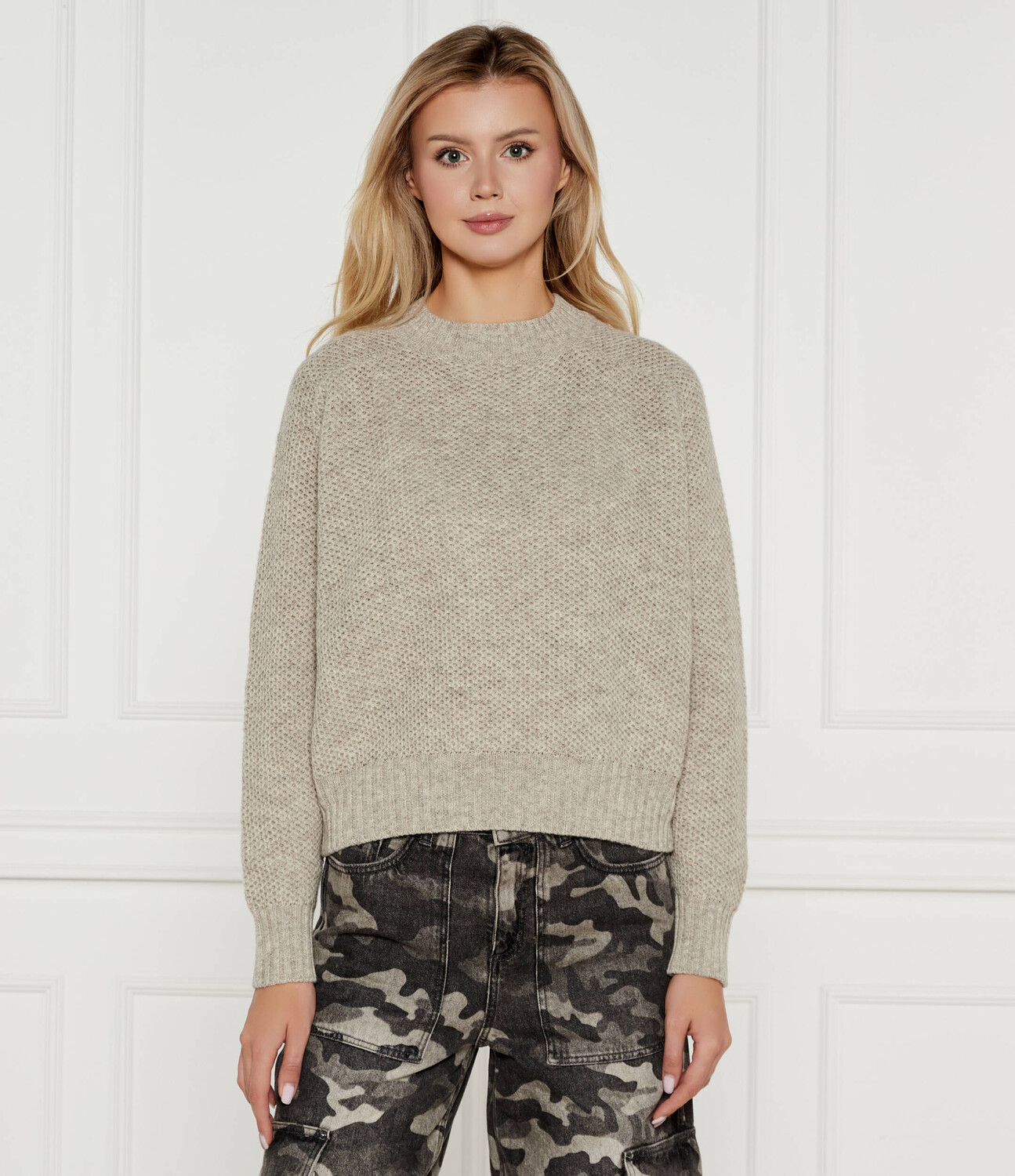 

Свитер из шерсти MAX&Co. VOSCI Regular Fit, бежевый