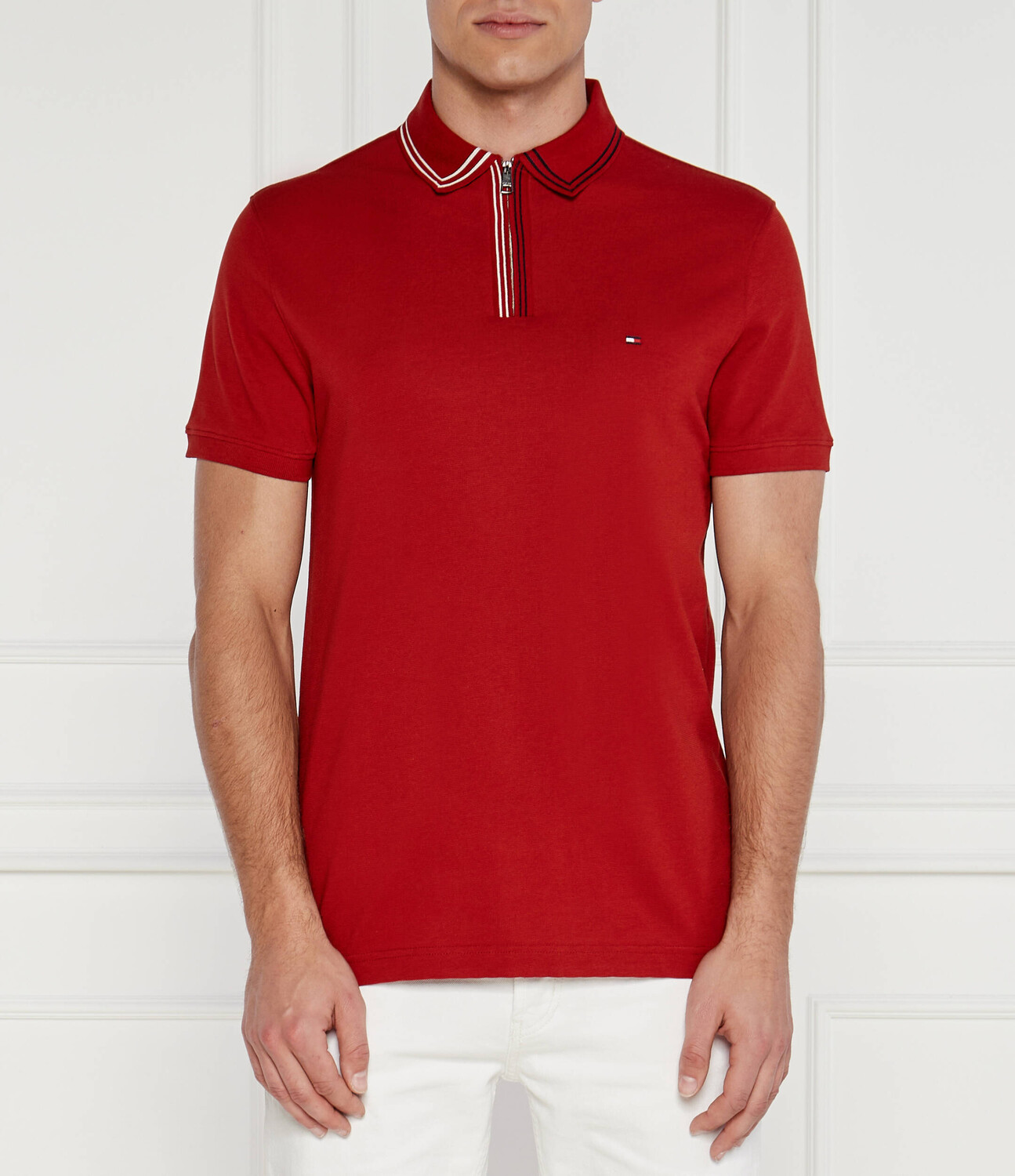 

Поло Tommy Hilfiger Regular Fit, красный