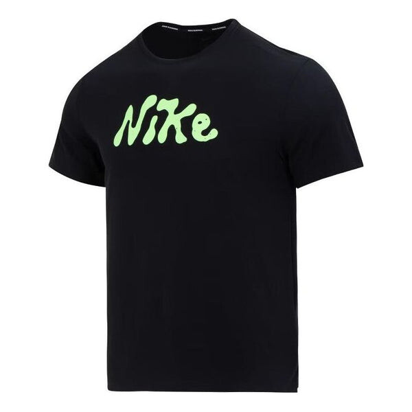 

Футболка Nike Dri-FIT UV Miler Studio '72 Short Sleeve Running Top 'Black', черный