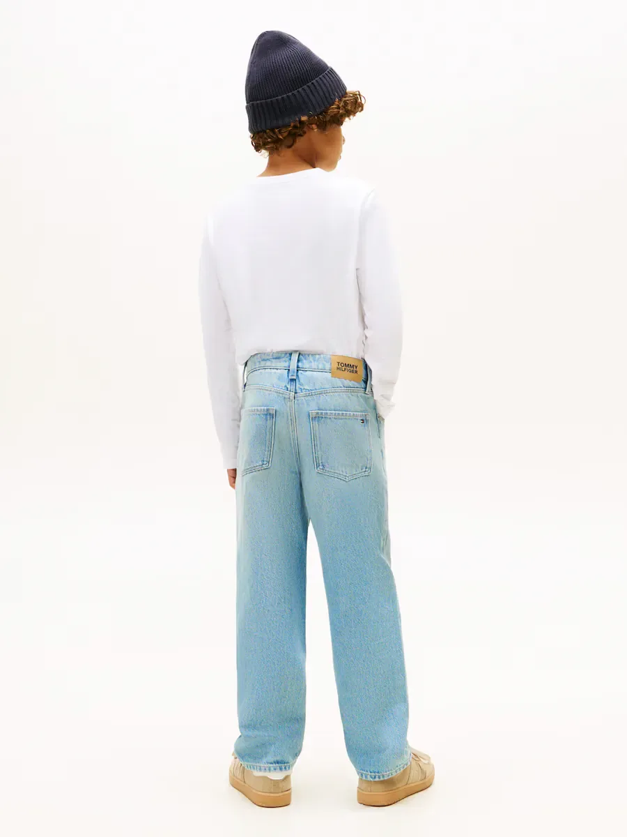 Детские джинсы фасона baggy Tommy Hilfiger, синий — фото 4