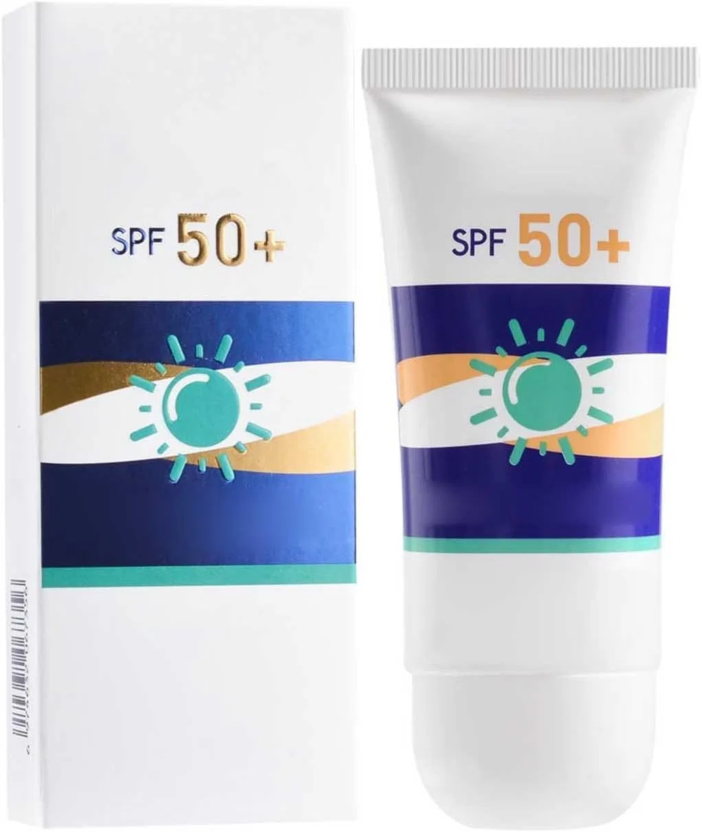 Солнцезащитный лосьон SPF 50, увлажняющий, UVA/Block, для лица и тела, синий Generic