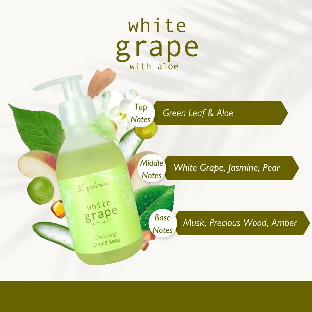 Набор жидкого мыла «White Grape & Aloe» (225 мл, 2 шт.) от Di Palomo Di Palomo — фото 2