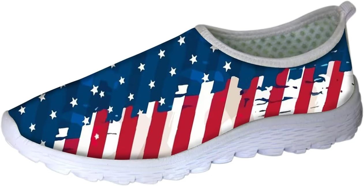 

Кроссовки унисекс Forchrinse Black Dachshund Flower, мягкие, без шнурков, для женщин и мужчин, легкие и дышащие, American Flag