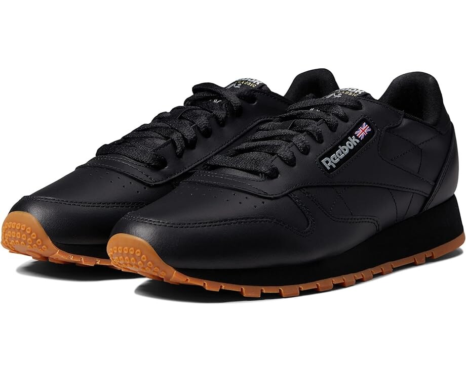 

Кроссовки Reebok Lifestyle Classic Leather, цвет Black/Pure Grey/Gum