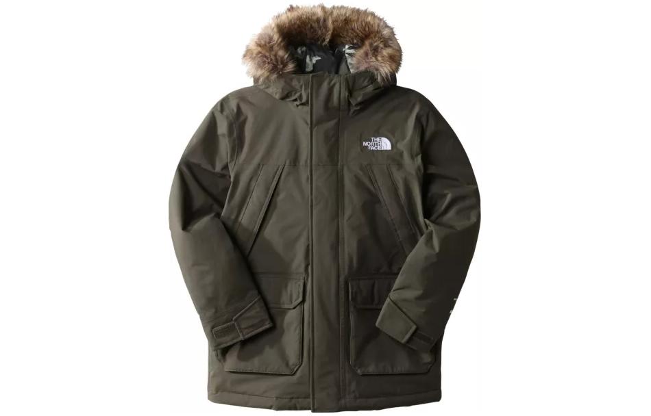 Пуховик новый серо-зеленый детский THE NORTH FACE, Nouveau Gray Green — фото 2