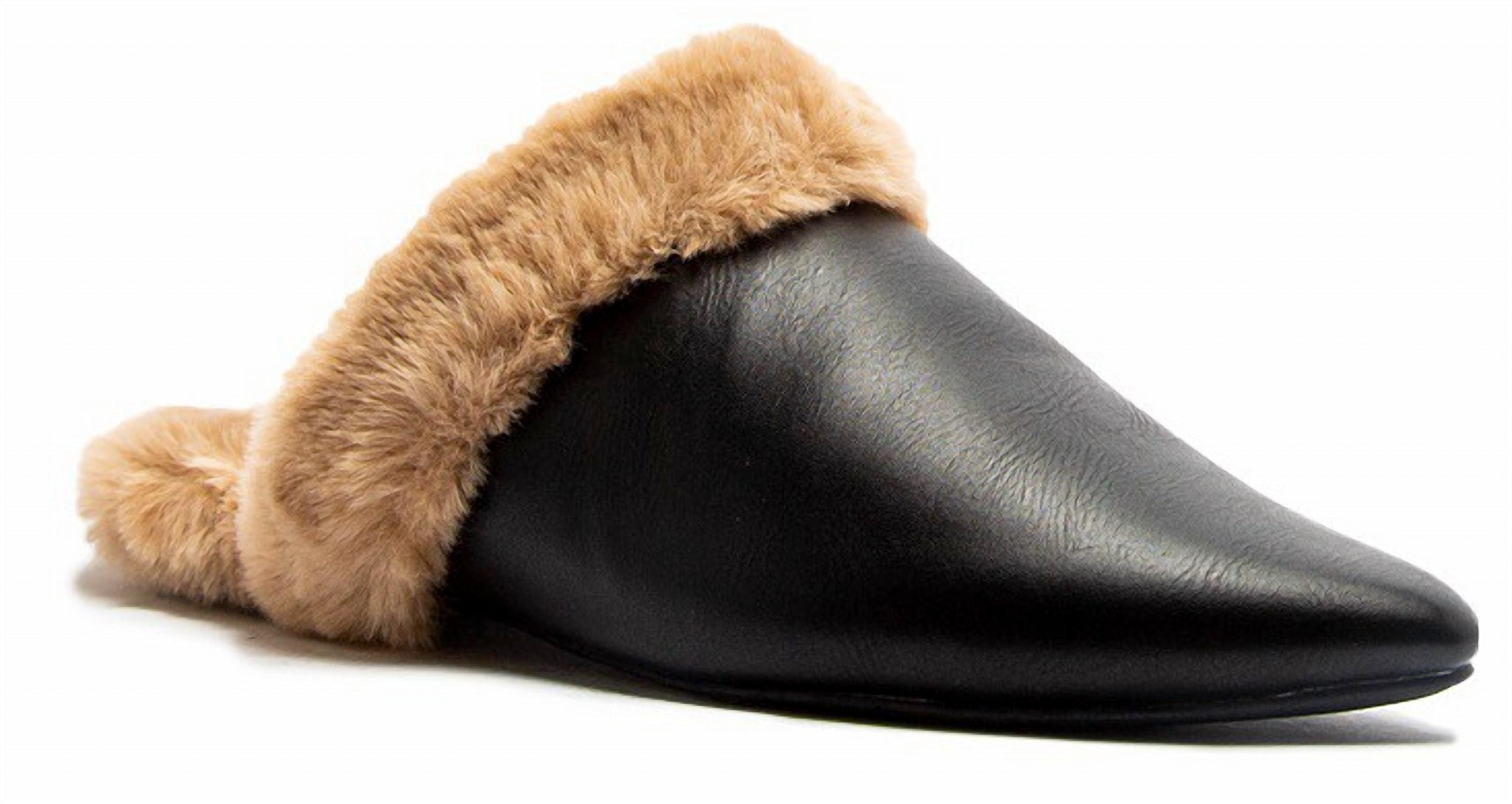 Женские замшевые балетки Furry Flats в черном цвете Thistle and Clover