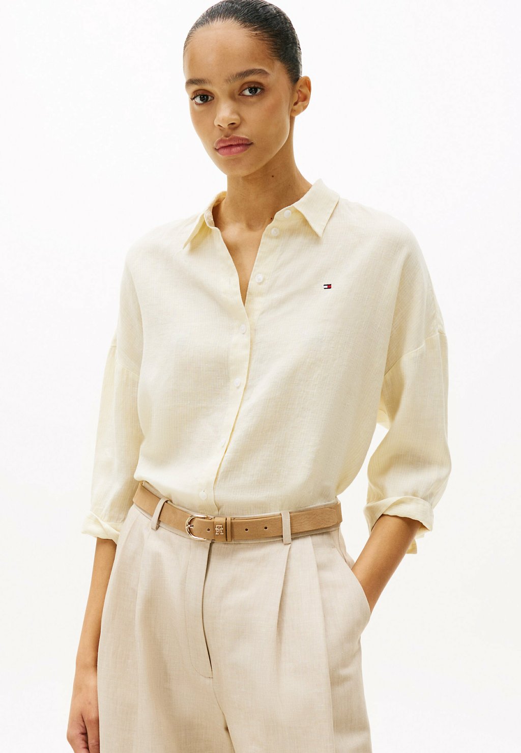 

Рубашка Tommy Hilfiger, светло-желтый