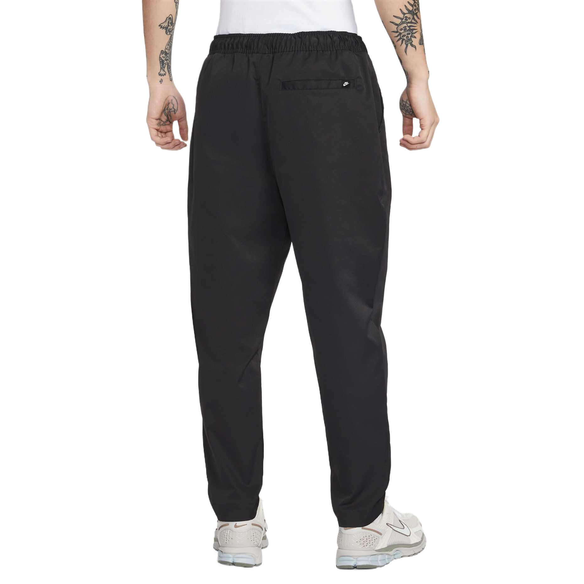 Nike Club Casual Pants Мужские Черные/Белые Умеренно Зауженные Брюки — фото 3