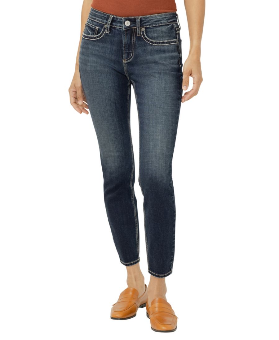 

Женские джинсы Suki со средней посадкой, облегающим силуэтом и зауженными штанинами Silver Jeans Co, Oxford