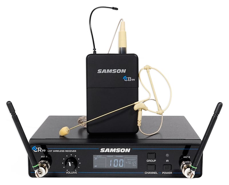 

Микрофон Samson Concert 99 Frequency-Agile UHF Wireless Earset Mic System - D Band (542–566 MHz)