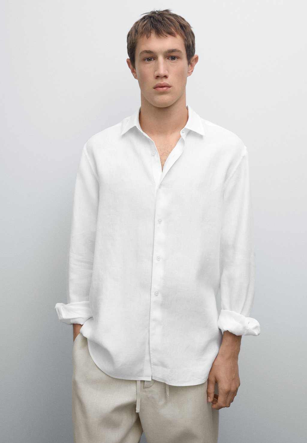 

Рубашка Massimo Dutti, белый