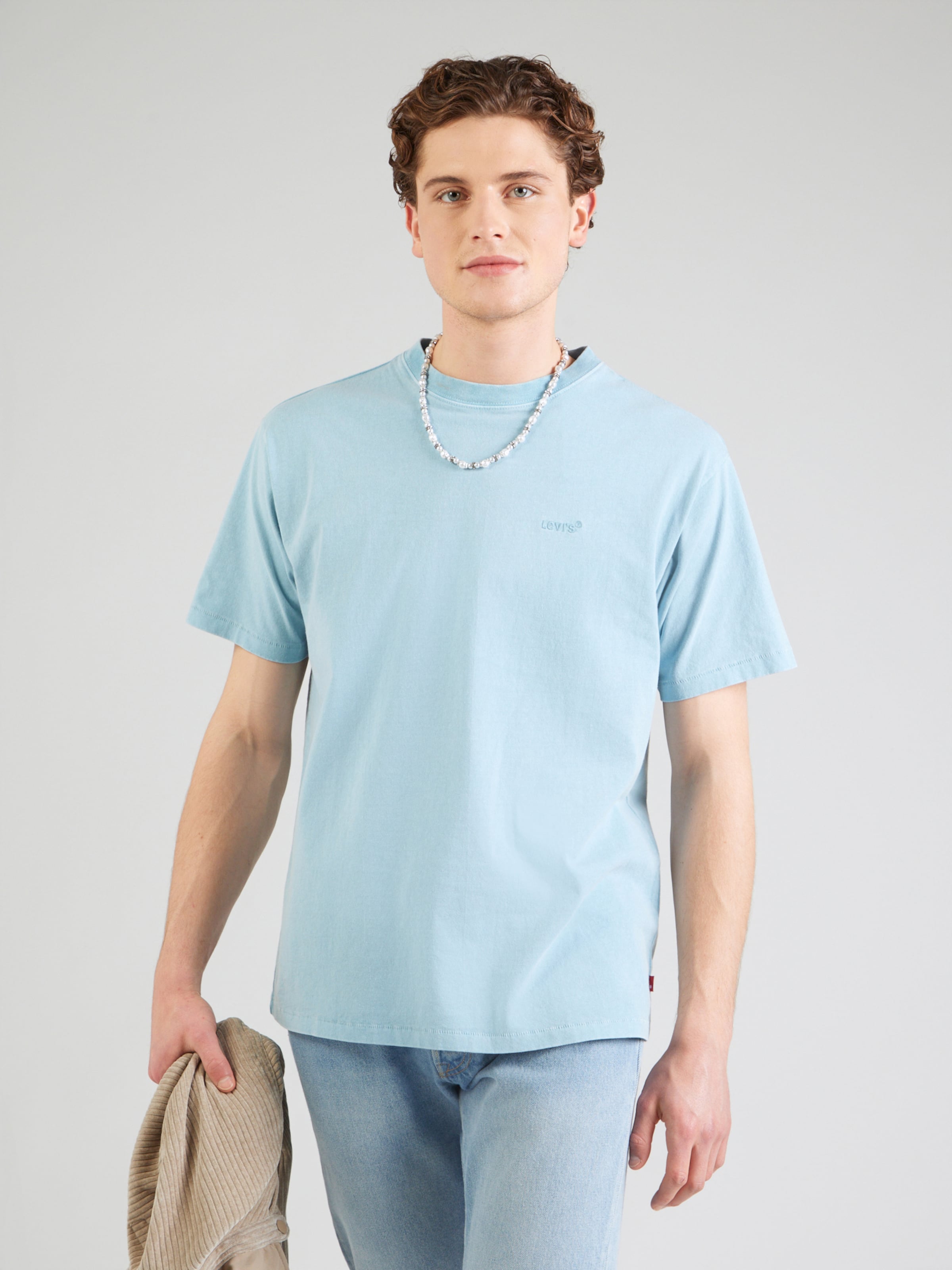 LEVI'S  Футболка 'Red Tab Vintage Tee' в светло-голубом цвете — фото 3