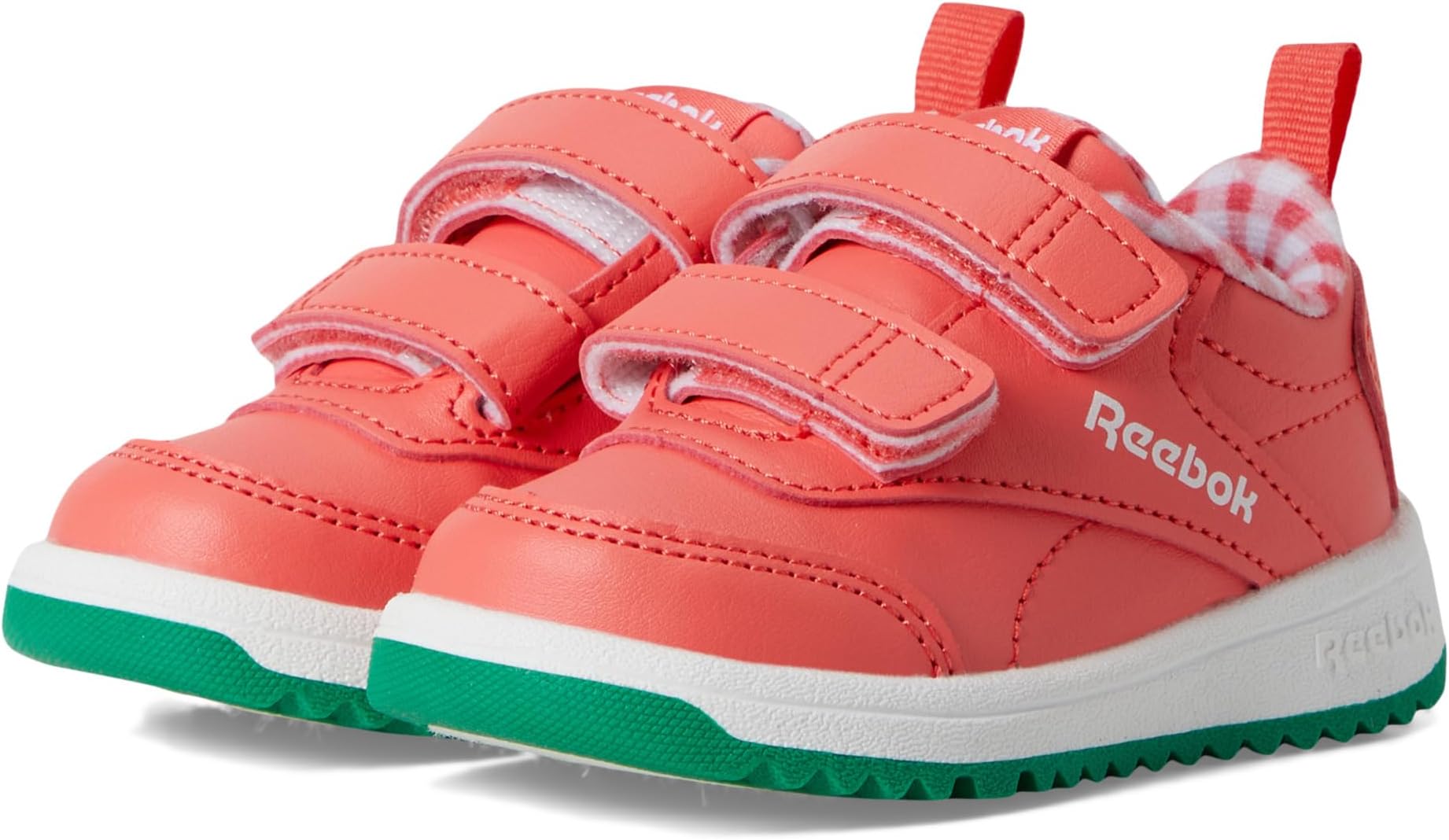 

Кроссовки Reebok Kids Weebok Clasp Low 2, цвет Sunset Coral/White/Classic Green