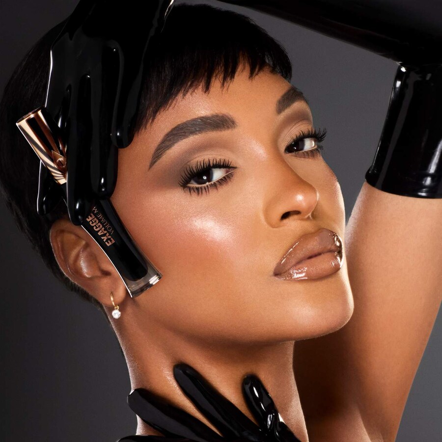 Мини-тушь для ресниц Charlotte Tilbury Pillow Talk Push Up Lashes! Exagger-Eyes Volumizing and Curling, Exagger-black, 4 мл — фото 4