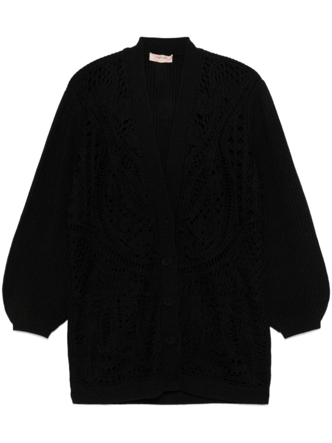 

TWINSET кардиган рыхлой вязки, черный