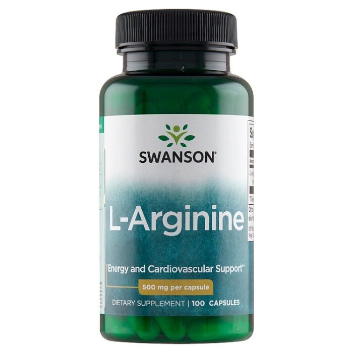 

L-аргинин в капсулах Swanson L-Arginina 500 mg, 100 шт